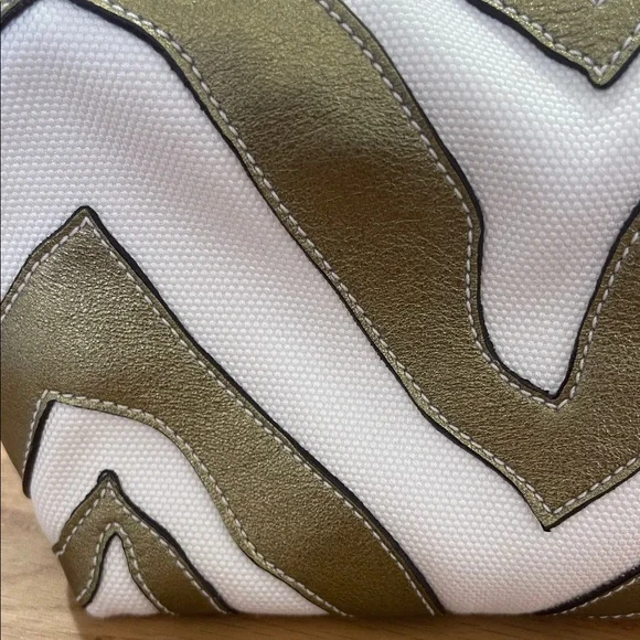 Coach Y2K Metallic Bronze Zebra Pouchette - Picture 11 of 16